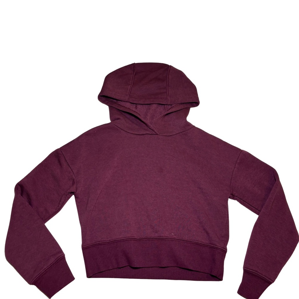 Kids Burgundy Hooded Sweatshirt